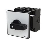 P3 Main switch, 80 A,Rear mounting, 4 pole, Form Z, Black, Door coupli