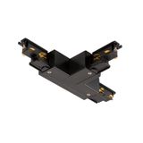 S-TRACK T-connector, adjustable, right, with feed-in option, DALI, PHASE, black