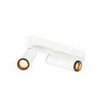 GRIP! M, surface mount ceiling dbl PHASE 2700K 28W 42ø wh/bl