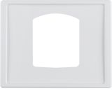 Centre plate for dropping plug-and-socket connector, Arsys, polar whit