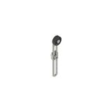 Adjustable length straight metal revolving lever with technopolymer roller ? 20 mm