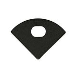End cap with hole for RS2, black color, 1pc