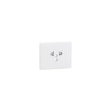 SAF C.PLATE F/EARTH SOCKET (EURO-USA) WHITE