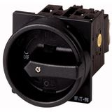 T0-3-8341/EA/SVB-SW Main switch, T0, 20 A, flush mounting, 3 contact unit(s), 5-pole, STOP function, With black rotary handle and locking ring