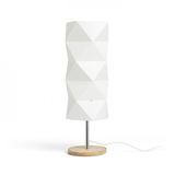 ZUMBA table white PVC/wood/chrome 230V LED E14 11W