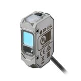 Photoelectric sensor, rectangular housing, stainless steel, red laser E3AS0120E
