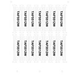 PVC label 55x12mm, white, for cable ties, for SmartPrintPlus