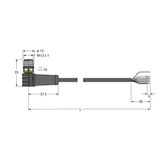 Actuator and Sensor Cable, PUR Connection Cable   WSS4.5T-5/TXL