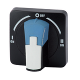 Handle type S000 for external operation, IP65, Black, indication I-0-I