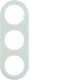 Afdekraam 3-v, Serie R.classic Glas polarwit