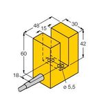 Inductieve sensor, sleufvormig
