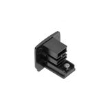 Electrical connector for 3-phase track, black