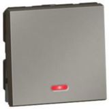 Arteor 2 Way 20AX Switch with Indicator 2 Module Square Magnesium