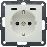 BER 48151909 SCHUKO/USB CC 20W PD S1 pw mt socket