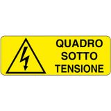 Rectangular danger sign - 350 x 125 mm