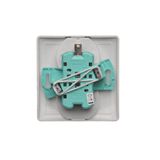 Single button for switches and push buttons, light gray matt