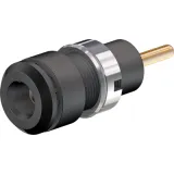 2 mm socket, round plug connection, mounting Ø 8.6 mm, CAT III, black, 65.9194-21