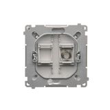 IP20 two-circuit switch, LED illuminated, 10AX, light gray matt