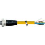 7/8'' female 0° with cable PUR 5x1.5 ye UL/CSA+drag ch. 1m