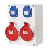 Box 30708 IP44 2x230V, 2x32/5