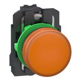 Plastic pilot light 24V orange Push-in