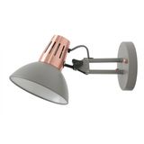 Wall fixture ARTEMIA,2164 AC220-240V,50/60Hz,1*E27, max.40W, IP20,  Diameter16,3cm, single, grey