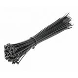 Nylon ties 2,5 x 200 mm, 100 pcs., black