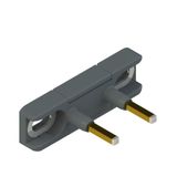 Straight actuator for door switches with internal contacts