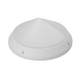 QUBO, LED with micorowave motion sensor, 19W, 4000K, 1900lm, white-polypropylene, cover mat-polycarbonate, IP44, IK10
