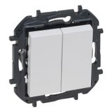 2-GANG ONE-WAY SWITCH WHITE