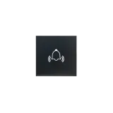 SWITCH BUTTON SYMBOL BELL BLACK 20-PACK