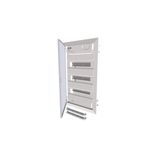 KLV-36HWP-F Hollow wall compact distribution board, 3-rows, flush sheet steel door