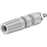 Pole terminal, 4 mm, white, 30 VAC/60 VDC, 35 A, M4 threaded bolt, nickel-plated, 23.0330-29