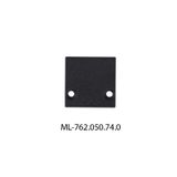 End cap for PC1 without hole, black color, 1pc