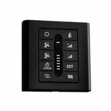 Black wall controller without light for DC motors with dual power supply (Battery / 100–240V)