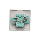 Triple switch, (module), 10AX, quick connection, Silver matt, metalic