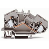 2-conductor through terminal block 16 mm² center marking gray