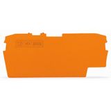 End and intermediate plate 1 mm thick orange
