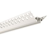 Corner aluminum AS profile for plasterboard, 51x23mm, Whitey diffusion, 1m