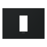 Frame - 1-gang / 1-module - ABB logo - S - Matt Black