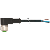 EOL - M12 female 90° A-cod. with cable PUR 3x0.34 bk UL/CSA 5m