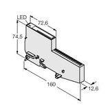 BL20 Economy Module Potential Distribution Module, 16x GND   BL20-E-16GNDL