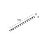 ROSONE LINEA. 12X VERTICALI L.1500 NERO