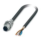 SACCBP-MS-4CON-M16/1,0-PUR SCO - Device connector, rear mounting