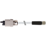 M12 Power L-coded female 0° / Push Pull Power 0° PUR 5x2.5 gy 5m