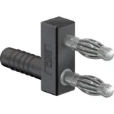 Jumper, pitch 11 mm, 60 V, 32 A, nickel-plated, black, 64.9302-21