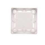 Transition adapter for 45x45 mm fitting type, Inox, metallized
