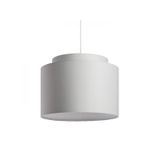 DOUBLE 40/30 shade Chintz light grey/white PVC max. 23W