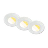 Nachhaltige Ultraflache LED Einbauleuchten 3er-Set