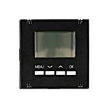 Digital thermostat - top part, heating/cooling, black
